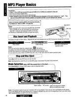 Предварительный просмотр 18 страницы Panasonic CQDP171U - AUTO RADIO/CD DECK Operating Instructions Manual