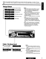 Предварительный просмотр 19 страницы Panasonic CQDP171U - AUTO RADIO/CD DECK Operating Instructions Manual