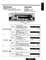 Предварительный просмотр 23 страницы Panasonic CQDP171U - AUTO RADIO/CD DECK Operating Instructions Manual