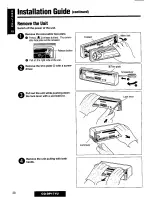 Предварительный просмотр 28 страницы Panasonic CQDP171U - AUTO RADIO/CD DECK Operating Instructions Manual