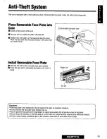 Предварительный просмотр 29 страницы Panasonic CQDP171U - AUTO RADIO/CD DECK Operating Instructions Manual