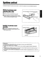 Предварительный просмотр 61 страницы Panasonic CQDP171U - AUTO RADIO/CD DECK Operating Instructions Manual