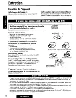 Предварительный просмотр 72 страницы Panasonic CQDP171U - AUTO RADIO/CD DECK Operating Instructions Manual