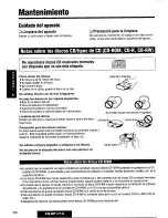 Предварительный просмотр 104 страницы Panasonic CQDP171U - AUTO RADIO/CD DECK Operating Instructions Manual