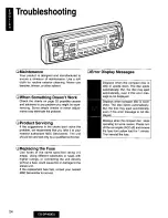 Preview for 24 page of Panasonic CQDP400EU - CAR STEREO CD PLAYER Operating Instructions Manual