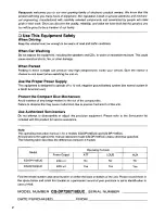 Preview for 2 page of Panasonic CQDP710EUC - AUTO RADIO/CD DECK Operating Instructions Manual