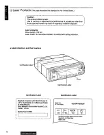 Preview for 6 page of Panasonic CQDP710EUC - AUTO RADIO/CD DECK Operating Instructions Manual