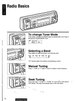 Preview for 10 page of Panasonic CQDP710EUC - AUTO RADIO/CD DECK Operating Instructions Manual