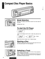 Preview for 12 page of Panasonic CQDP710EUC - AUTO RADIO/CD DECK Operating Instructions Manual