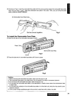 Preview for 23 page of Panasonic CQDP710EUC - AUTO RADIO/CD DECK Operating Instructions Manual