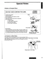 Preview for 25 page of Panasonic CQDP710EUC - AUTO RADIO/CD DECK Operating Instructions Manual