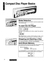 Предварительный просмотр 12 страницы Panasonic CQDPG500EUC - AUTO RADIO/CD DECK Operating Instructions Manual