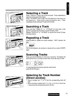 Предварительный просмотр 13 страницы Panasonic CQDPG500EUC - AUTO RADIO/CD DECK Operating Instructions Manual