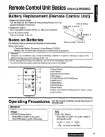 Предварительный просмотр 15 страницы Panasonic CQDPG500EUC - AUTO RADIO/CD DECK Operating Instructions Manual