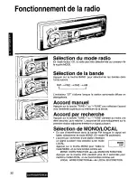 Предварительный просмотр 32 страницы Panasonic CQDPG500EUC - AUTO RADIO/CD DECK Operating Instructions Manual