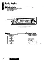 Предварительный просмотр 14 страницы Panasonic CQDPX172U - AUTO RADIO/CD DECK Operating Instructions Manual