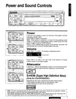 Предварительный просмотр 7 страницы Panasonic CQDPX30EUC - AUTO RADIO/CD DECK Operating Instructions Manual