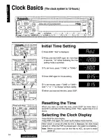 Предварительный просмотр 14 страницы Panasonic CQDPX30EUC - AUTO RADIO/CD DECK Operating Instructions Manual