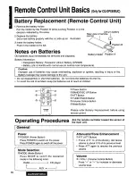 Предварительный просмотр 16 страницы Panasonic CQDPX30EUC - AUTO RADIO/CD DECK Operating Instructions Manual