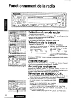 Предварительный просмотр 32 страницы Panasonic CQDPX30EUC - AUTO RADIO/CD DECK Operating Instructions Manual