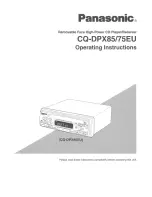 Предварительный просмотр 1 страницы Panasonic CQDPX75EU - AUTO RADIO/CD DECK Operating Instructions Manual