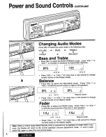 Предварительный просмотр 6 страницы Panasonic CQDPX75EU - AUTO RADIO/CD DECK Operating Instructions Manual