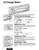 Предварительный просмотр 12 страницы Panasonic CQDPX75EU - AUTO RADIO/CD DECK Operating Instructions Manual