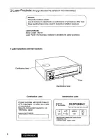 Предварительный просмотр 6 страницы Panasonic CQDPX95EUC - AUTO RADIO/CD DECK Operating Instructions Manual