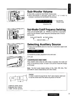 Предварительный просмотр 9 страницы Panasonic CQDPX95EUC - AUTO RADIO/CD DECK Operating Instructions Manual