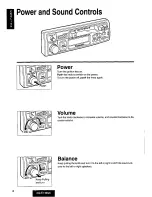 Предварительный просмотр 8 страницы Panasonic CQE15EUC - AUTO RADIO/CASSETTE Operating Instructions Manual