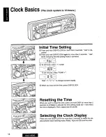 Предварительный просмотр 16 страницы Panasonic CQE15EUC - AUTO RADIO/CASSETTE Operating Instructions Manual