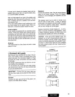 Предварительный просмотр 19 страницы Panasonic CQE15EUC - AUTO RADIO/CASSETTE Operating Instructions Manual