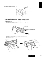 Предварительный просмотр 23 страницы Panasonic CQE15EUC - AUTO RADIO/CASSETTE Operating Instructions Manual