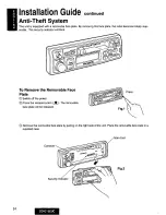 Предварительный просмотр 24 страницы Panasonic CQE15EUC - AUTO RADIO/CASSETTE Operating Instructions Manual