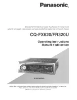 Предварительный просмотр 1 страницы Panasonic CQFR320U - CAR AUDIO Operating Instructions Manual