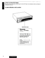 Предварительный просмотр 6 страницы Panasonic CQFR320U - CAR AUDIO Operating Instructions Manual