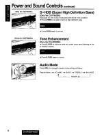 Предварительный просмотр 8 страницы Panasonic CQFR320U - CAR AUDIO Operating Instructions Manual