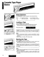 Предварительный просмотр 14 страницы Panasonic CQFR320U - CAR AUDIO Operating Instructions Manual