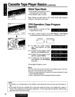 Предварительный просмотр 16 страницы Panasonic CQFR320U - CAR AUDIO Operating Instructions Manual