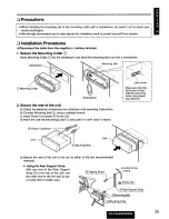 Предварительный просмотр 25 страницы Panasonic CQFR320U - CAR AUDIO Operating Instructions Manual