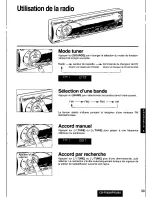 Предварительный просмотр 39 страницы Panasonic CQFR320U - CAR AUDIO Operating Instructions Manual