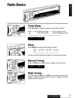 Preview for 11 page of Panasonic CQFX620U - CAR AUDIO Operating Instructions Manual