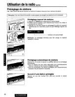 Preview for 40 page of Panasonic CQFX620U - CAR AUDIO Operating Instructions Manual