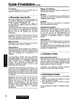 Preview for 52 page of Panasonic CQFX620U - CAR AUDIO Operating Instructions Manual