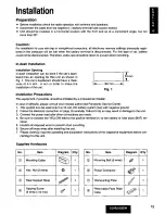 Preview for 15 page of Panasonic CQR215SEW - AUTO RADIO CASSETTE Operating Instructions Manual