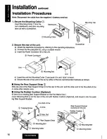 Preview for 16 page of Panasonic CQR215SEW - AUTO RADIO CASSETTE Operating Instructions Manual