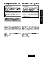 Предварительный просмотр 3 страницы Panasonic CQR221U - AUTO RADIO/CASSETTE Operating Instructions Manual