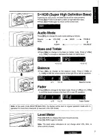 Предварительный просмотр 7 страницы Panasonic CQR235U - CAR AUDIO Operating Instructions Manual