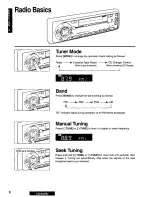 Предварительный просмотр 8 страницы Panasonic CQR235U - CAR AUDIO Operating Instructions Manual