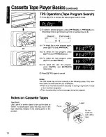 Предварительный просмотр 12 страницы Panasonic CQR235U - CAR AUDIO Operating Instructions Manual